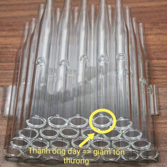 COMBO 10 ống Hút Mụn Thủy Tinh  Chuyên Dùng Cho Máy Hút Mụn Spa