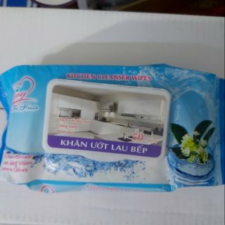 Combo 5 b Khăn ướt lâu bếp 50 miếng