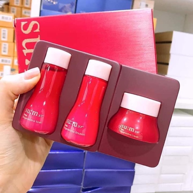 Set su:m37 chống lão hoá mini