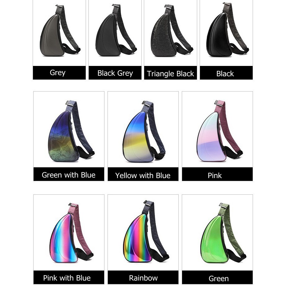 YILIONGDAQI triangle shoulder bag cool hanging bag hard shell casual bag | BigBuy360 - bigbuy360.vn
