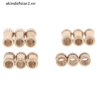 [akin] 100pcs M3 nut Injection Molding Brass Knurled Thread Inserts Nuts [akin]