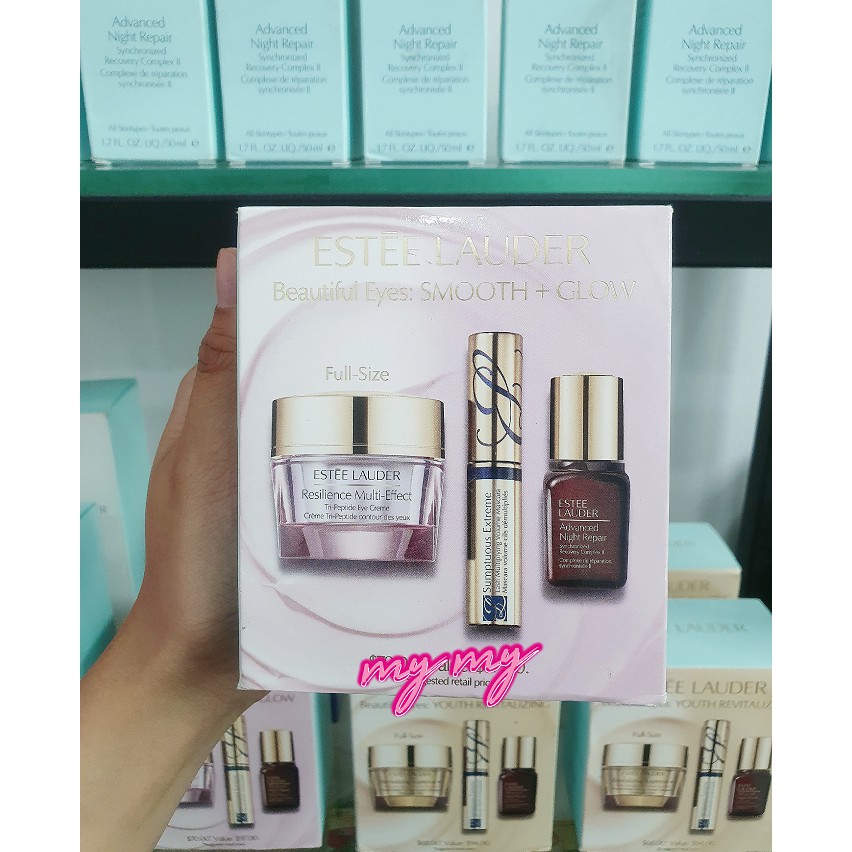 Estee Lauder - Set dưỡng mắt 3 món Estee Lauder Beautiful Eyes Smooth + Glow Set