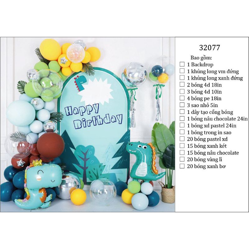 combo trang trí sinh nhật cho bé
