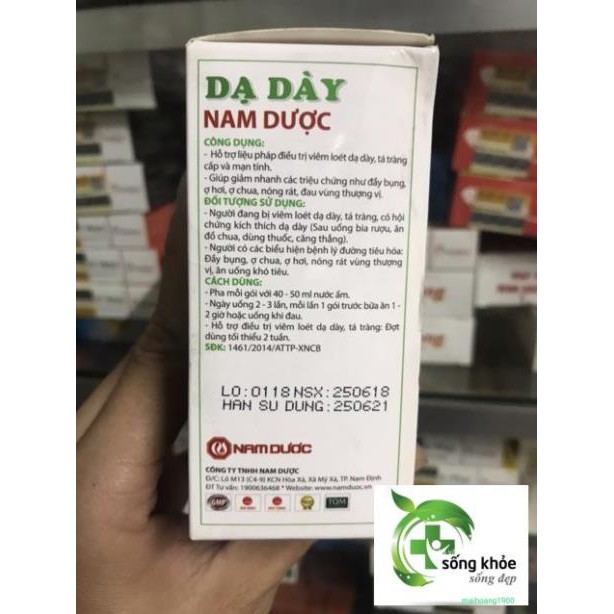 DẠ DÀY NAM DƯỢC-hỗ trợ điều trị viêm loét dạ dày, tá tràng cấp và mạn tính