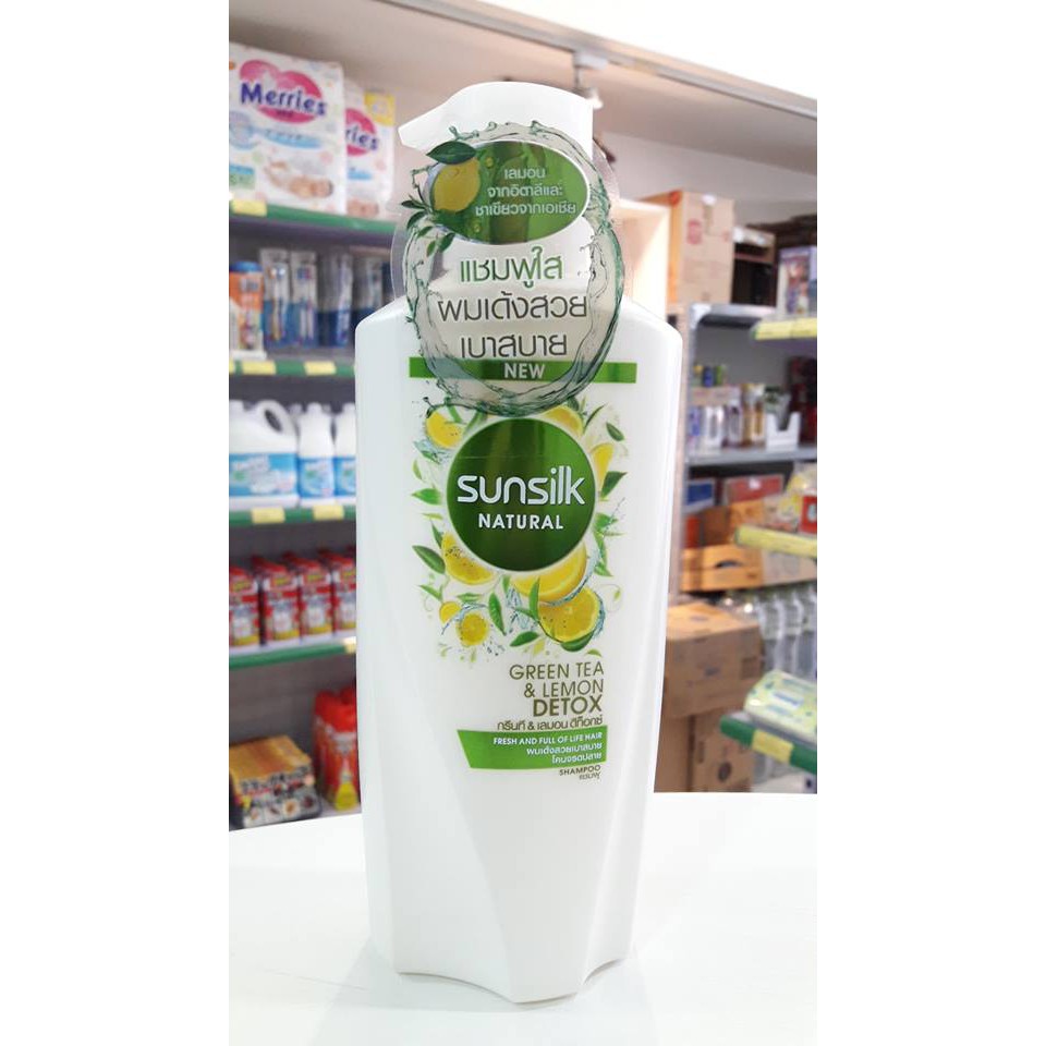 Dầu gội Sunsilk natural (hạnh nhân & mật ong/sakura& rasperry/dừa/trà xanh và chanh) 450ml (chai)