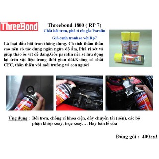 THREE BOND 1800 400ML - CHẤT BÔI TRƠN, NHẢ SÉT