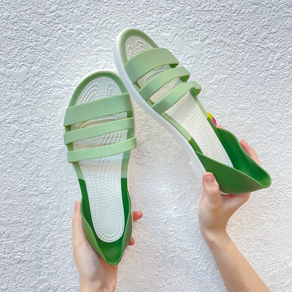 Dép lê nữ thời trang đế bệt có quai hậu MayTo phong cách nhẹ nhàng màu xanh nhạt, tím hồng, nâu nhat DL-01