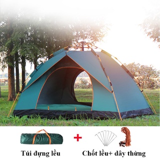 Lều Dã Ngoại Cắm Trại Du Lịch Tự Động 4-5 người, Chống Muỗi, Chống Nước, Chống Nắng Cao Cấp, Lều Tự Bung