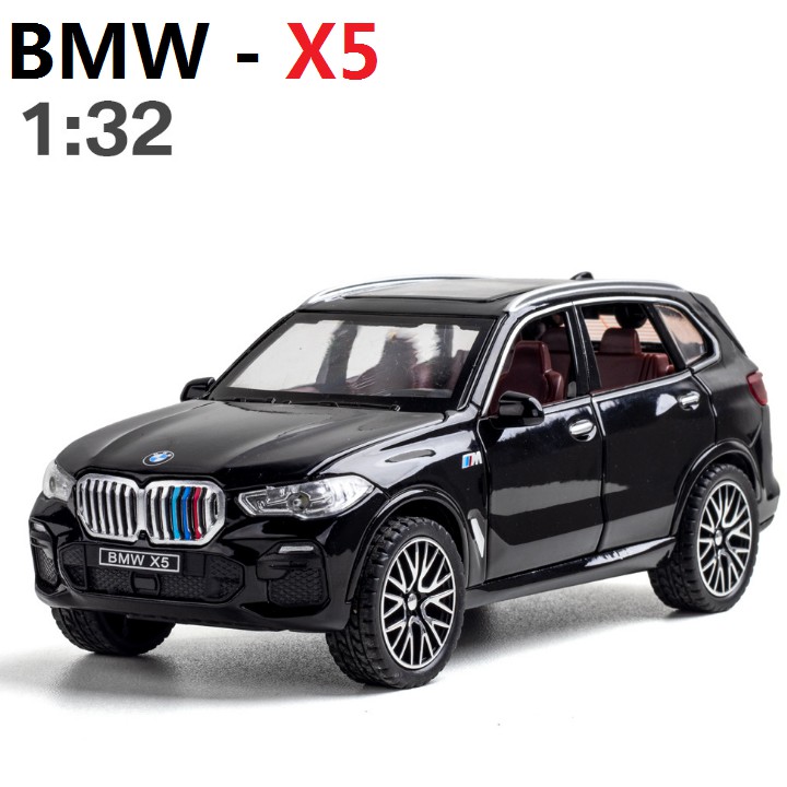 Xe ô tô đồ chơi trẻ em mô hình xe BMW X5 bằng kim loại tỉ lệ 1:32 mở tất cả các cửa