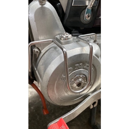 Bộ 2 vòng inox bảo vệ lốc máy xe