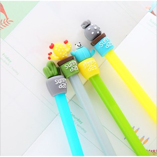 Bút mực nước đáng yêu gel đen có thể thay ruột