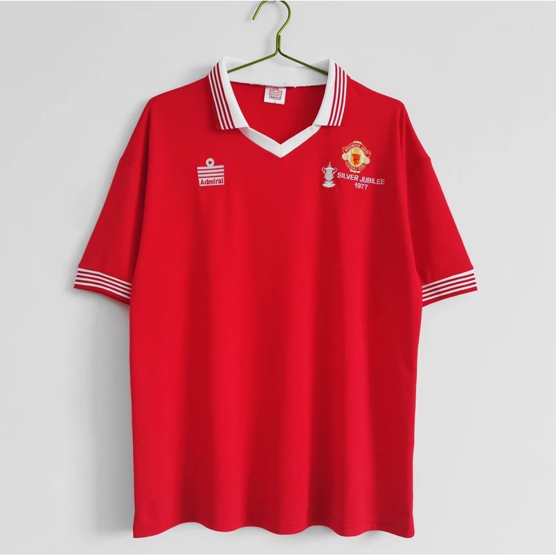 Áo Thun Đá Banh Tay Ngắn Phong Cách Manchester United 1977
