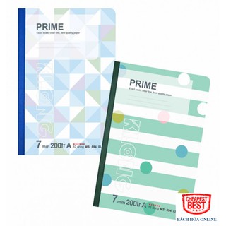 Vở May Dán Gáy Kẻ Ngang Prime B5 - 200 Trang; MS: 894