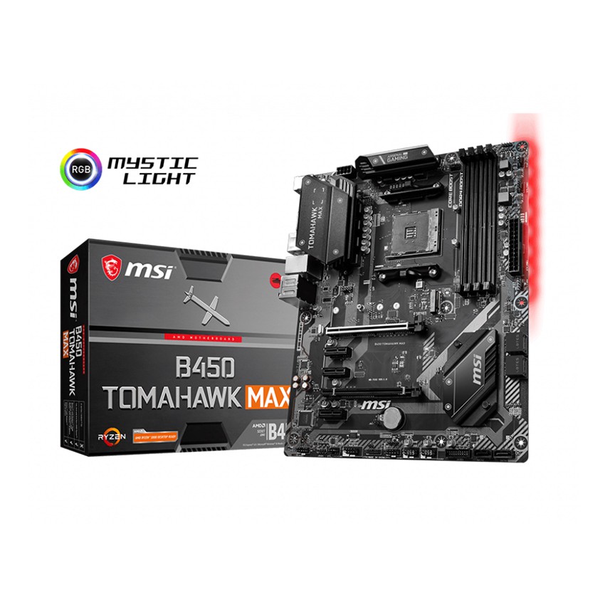 MAINBOARD BO MẠCH CHỦ MSI B450 TOMAHAWK MAX II NEW