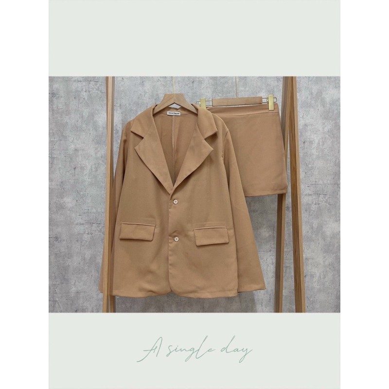 Set Vest kèm Chân Váy Công Sở 4 Màu