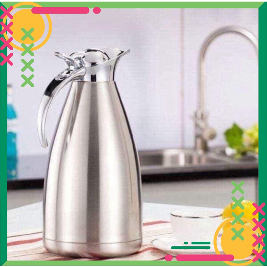 👑Vua Bán Sỉ👑 Bình Giữ Nhiệt 2 Lớp Inox Thái Lan Cao Cấp - Dung Tích 2L - Cam Kết Giữ Nhiệt Cực Lâu