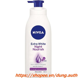 Sữa Dưỡng Thể Nivea 400ml Trắng da ban đêm