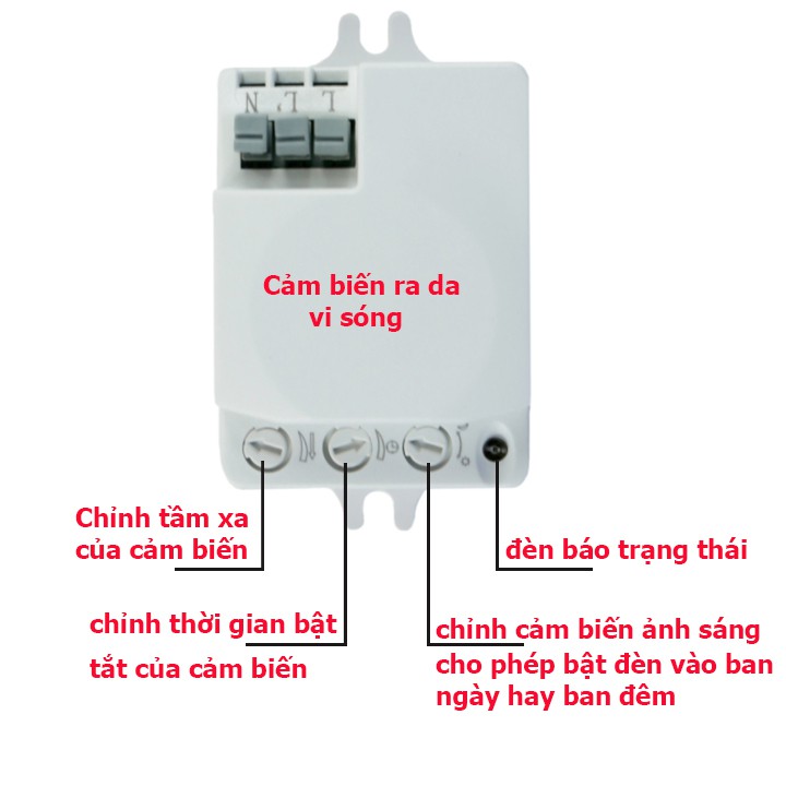 Bộ công tắc cảm ứng rada vi sóng 5.8Ghz bật tắt đèn khi có người qua ưu việt hơn công tắc cảm ứng-công tắc cảm biến