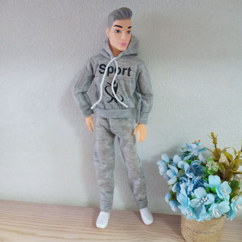 Búp bê nam ken  đẹp trai cao 30cm mặc quần áo dài đi giày thể thao