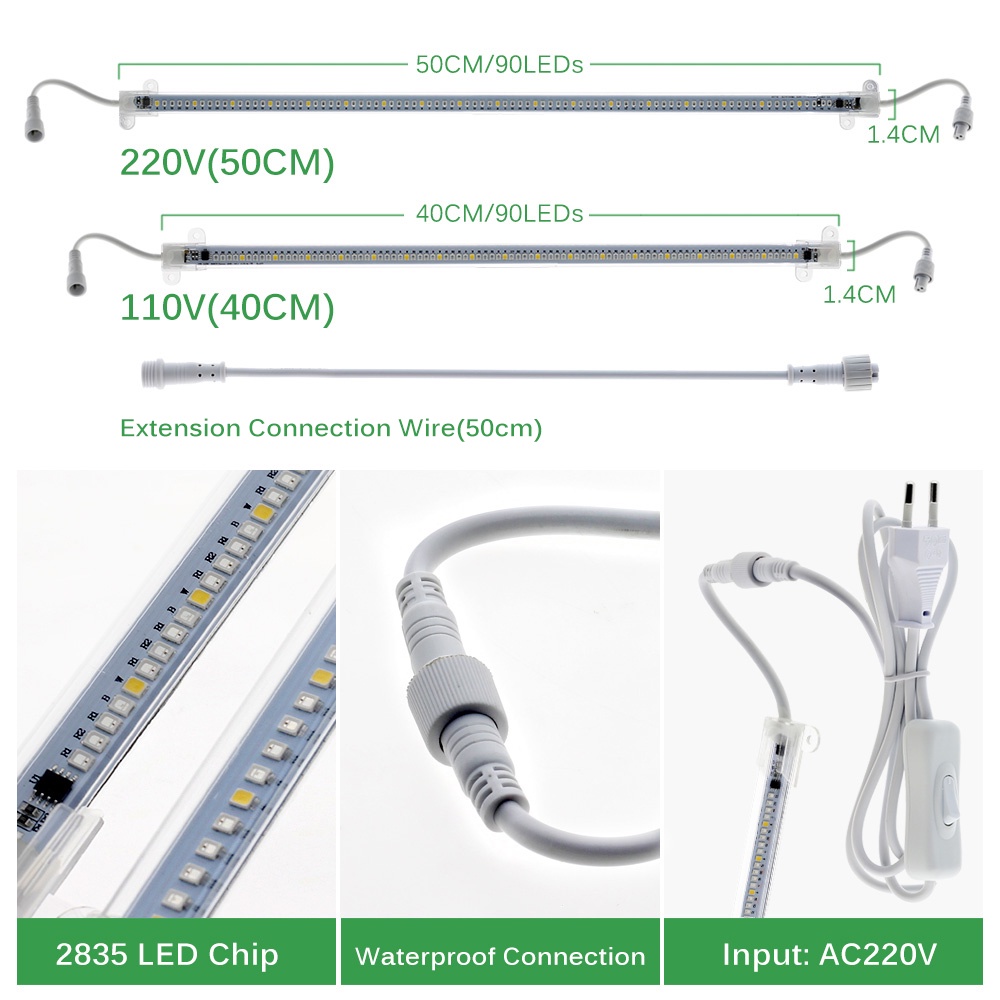 Đèn LED Kích Thích Tăng Trưởng Cho Cây Trồng 220V