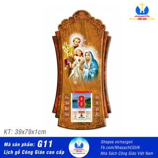 Đốc lịch gỗ công giáo -
quà tặng noel - giáng sinh - năm mới - tân gia - đám cưới - mẫu g11