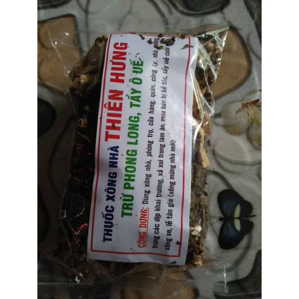 Thảo dược xông nhà lá cây bột thập nhị thần hương phong thủy trừ muỗi Thảo mộc tự nhiên, không hóa chất