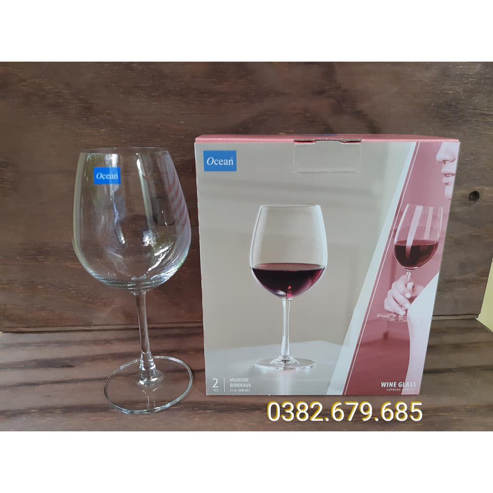 Bộ 2 ly vang ocean MADISON BORDEAUX  600ml - 1015A21