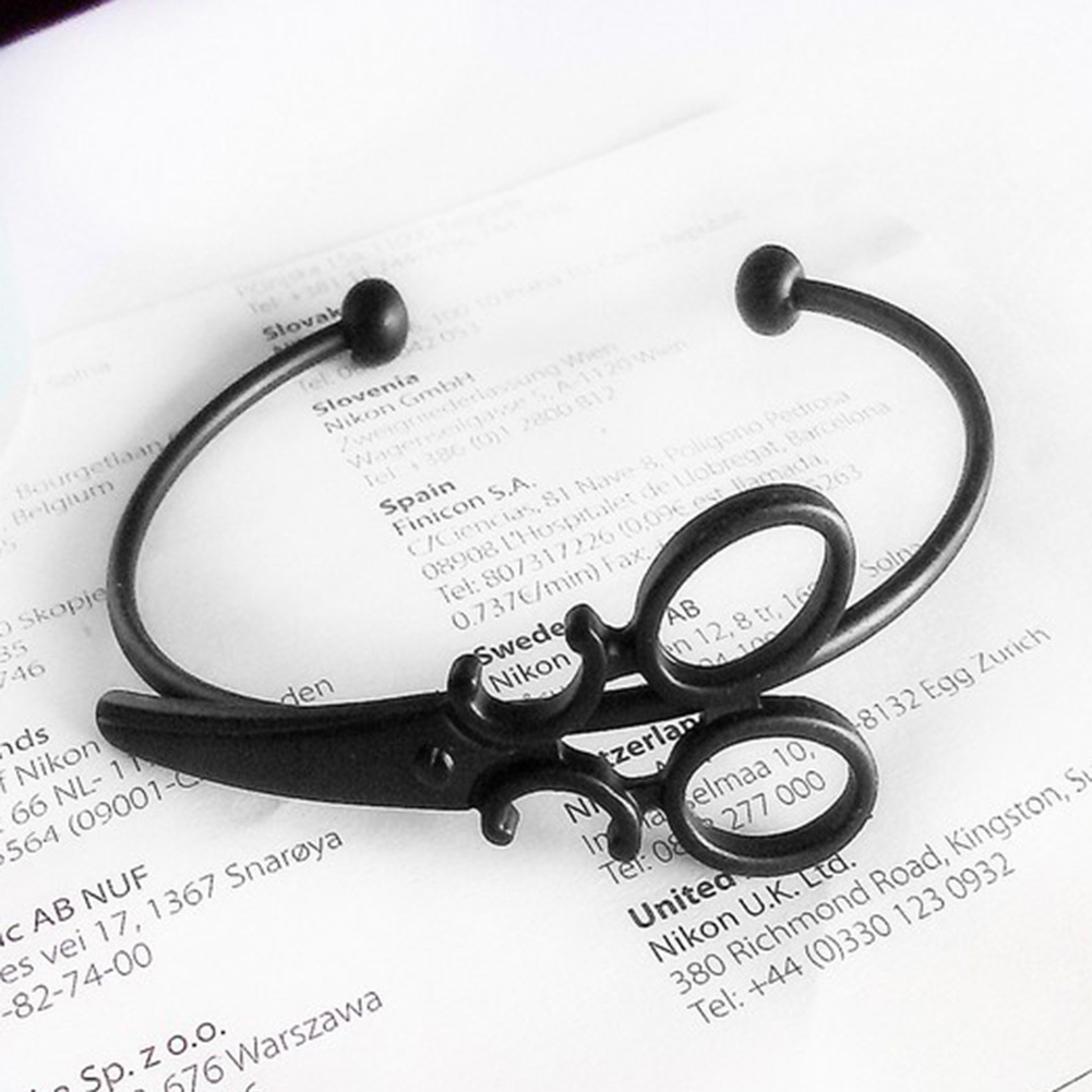 Vòng đeo tay hở kiểu dáng chiếc kéo mini lôi cuốn