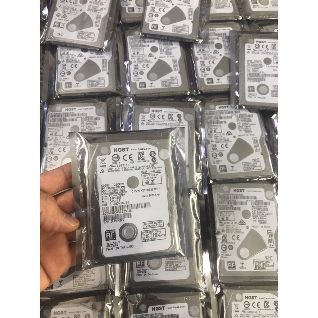 Ổ cứng laptop zin tháo máy 500GB SATA slim 7mm - HDD laptop 500GB