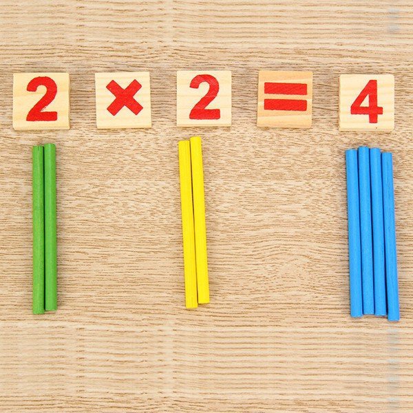 Đồ chơi toán học có chữ số, que tính, bảng số bằng gỗ cao cấp cho bé