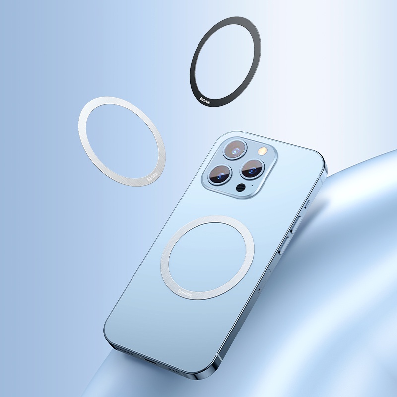 Vòng Nam Châm MagSafe Baseus Halo Series Magnetic Metal Ring cho Ip