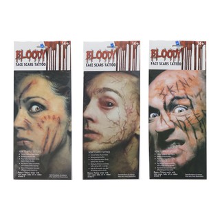 Hình Xăm Trên Mặt - Nhiều Mẫu Halloween Uncle Bills UH01567