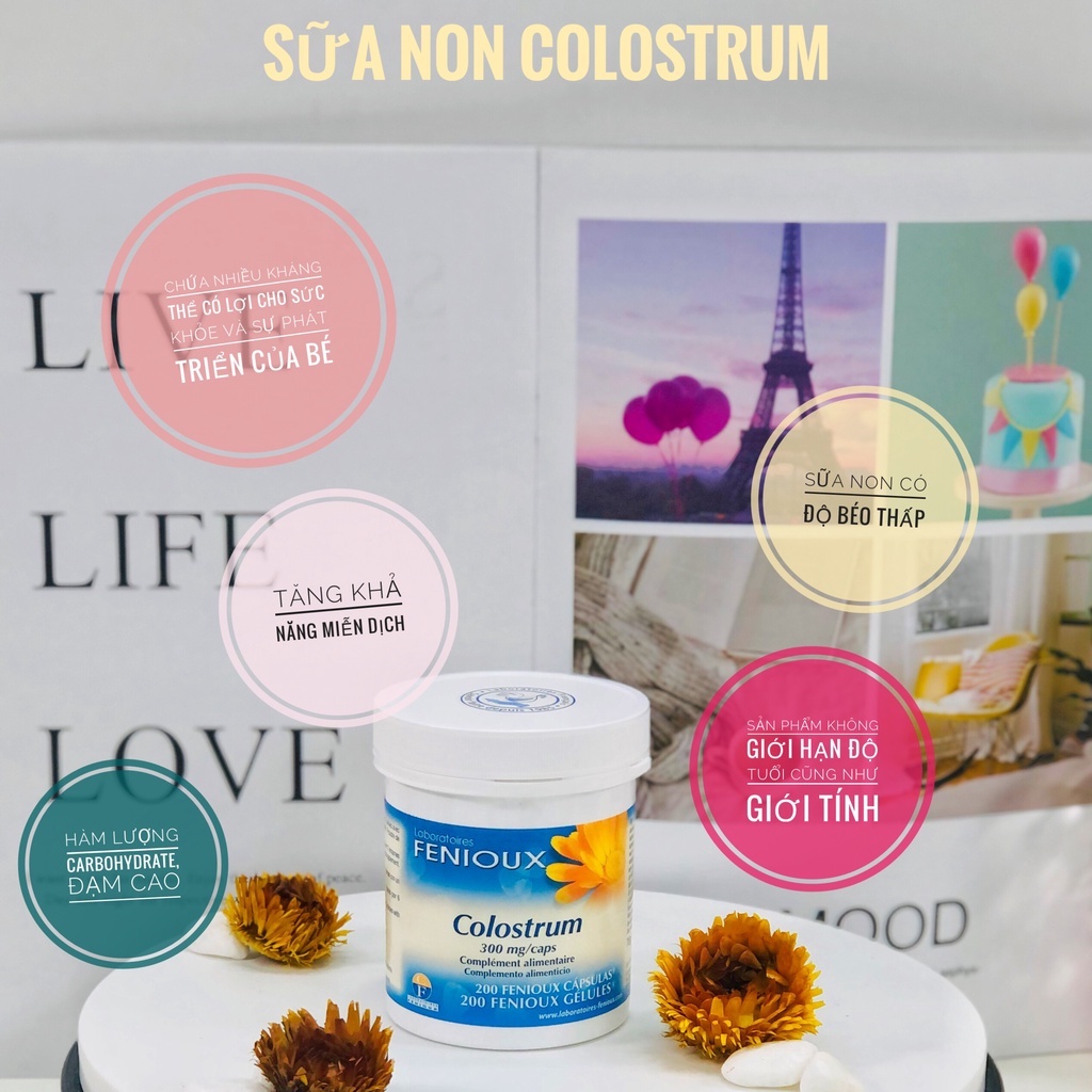 Sữa Non Colostrum 200 viên Pháp bổ sung dinh dưỡng và khoáng chất cho trẻ - Ponybaby Store