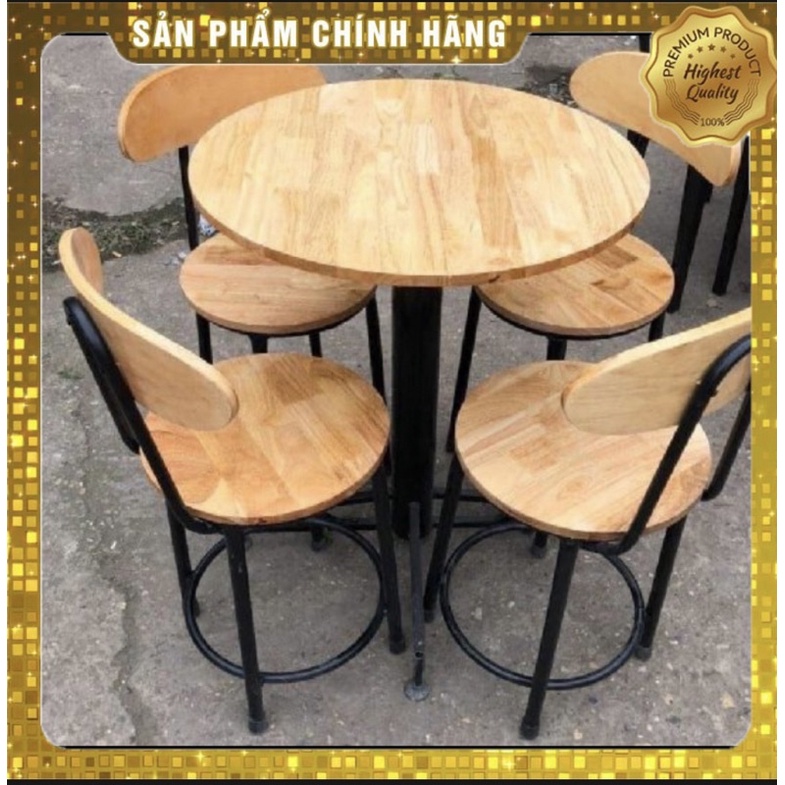 Bộ bàn ghế bar dùng cho quán cafe, quán bar, ban công, sân vườn