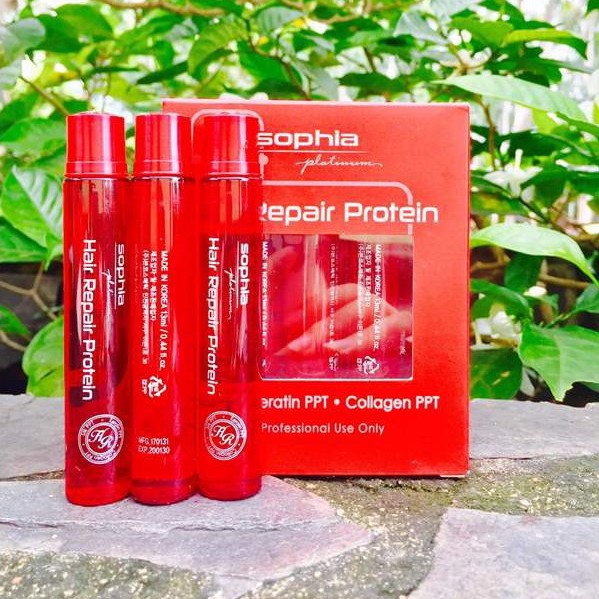 Sophia Protein Repair chuyên phục hồi tóc hư nát ( lọ 13ml) (Platinum)