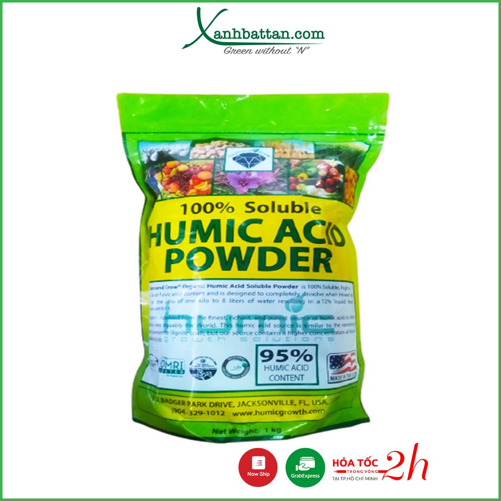 Phân Bón Kích Rễ Acid Humic Bột Nhập Khẩu Từ Mỹ 1 Kg