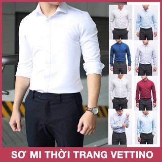 Áo sơ mi nam trắng không nhăn - sơ mi nam màu trắng dáng ôm body hàn quốc