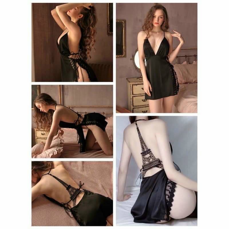(M. 69) Váy ngủ sexy lụa cao cấp Đầm mặc nhà gợi cảm quyến rũ | BigBuy360 - bigbuy360.vn