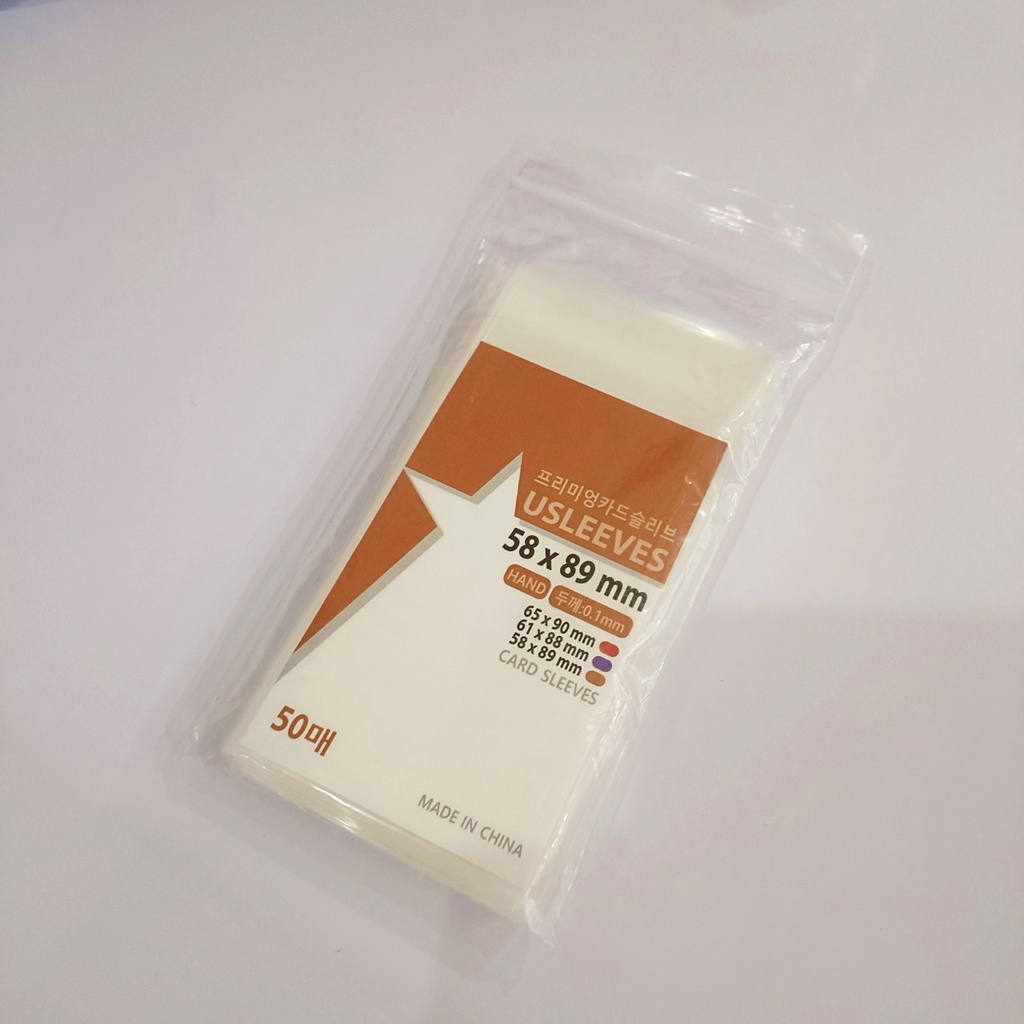 Bọc bài Sleeve USLEEVES HARD SIÊU DÀY 0.1mm, Bọc Photocard, Mini Photocard, ...