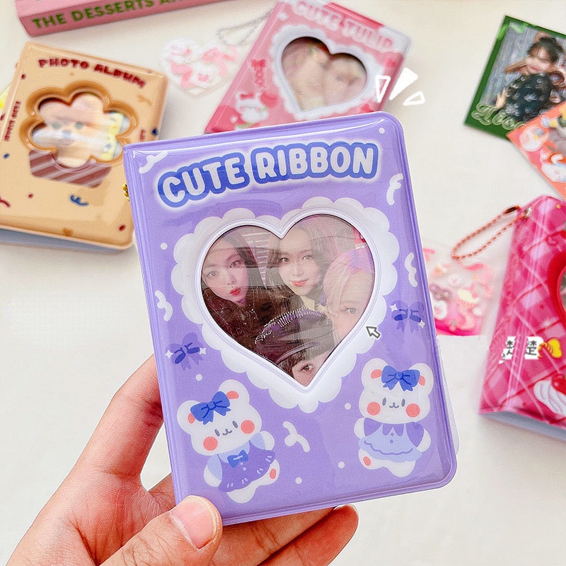 3 inch Polaroid album ảnh thẻ nhỏ cuốn sách bưu thiếp ngôi sao chaser album ảnh nhỏ