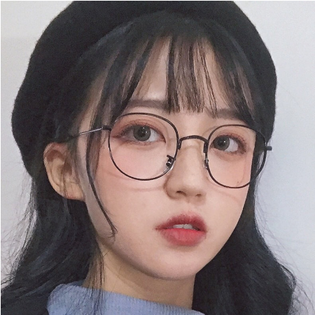 Mắt kính gọng kim loại thời trang retro thanh lịch