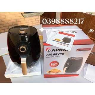 [Hàng Chính Hãng – Bảo Hành 1 Năm, Tặng Kèm Chổi Quét Dầu] Nồi Chiên Không Dầu RAPIDO RAF5.0M3 1500W 5L - Model Mới