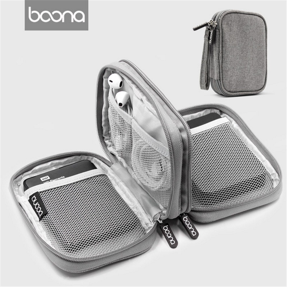 Baona Túi đựng ổ cứng 2.5 inch HDD/ sạc dự phòng/ cáp USB