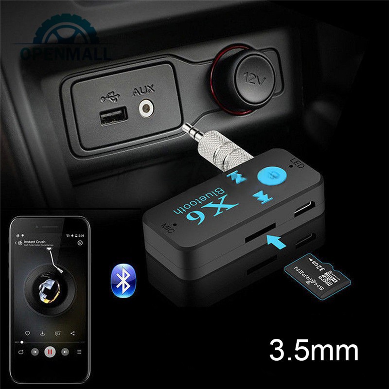 Thiết bị thu phát nhạc/đài FM Bluetooth giắc 3.5mm cho xe ô tô