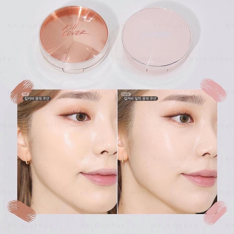 Phấn Nước Cushion Clio Kill Cover Glow Cushion mẫu mới 2021 vỏ hồng