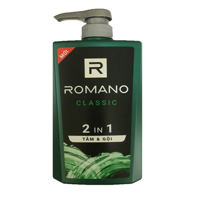 CHAI  TẮM GỘI  ROMANO 2 IN 1 CLASSIC, ATTITUDE, FORCE
