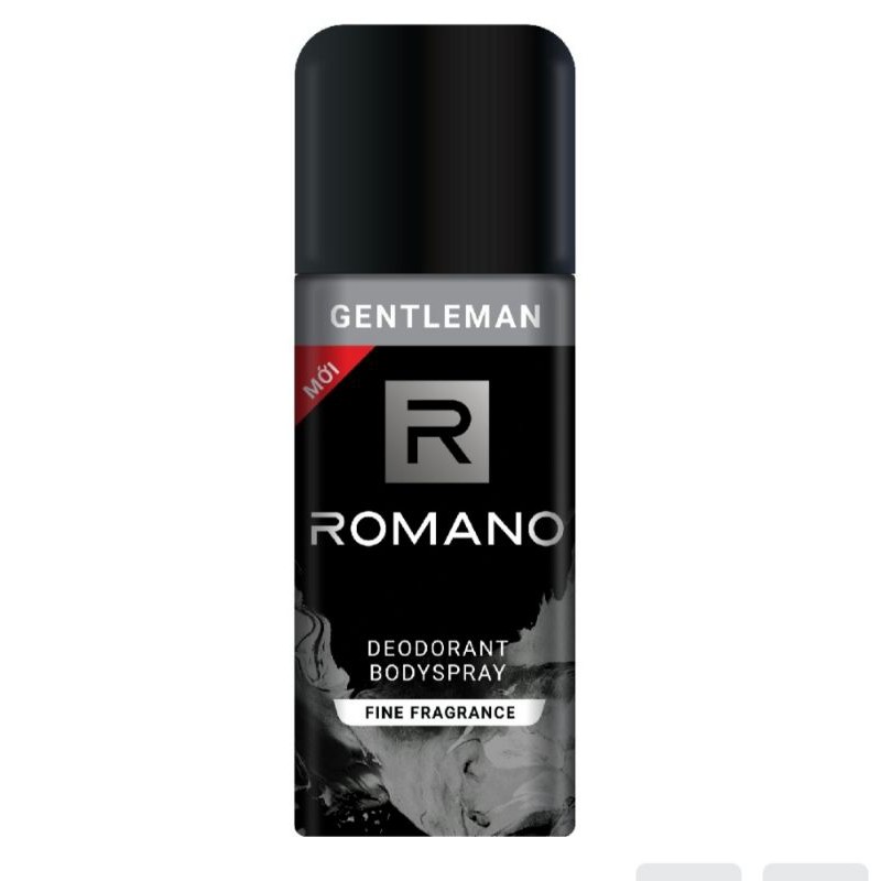 [SW1327] Xịt toàn thân Romano Gentleman lịch lãm nam tính ngăn mồ hôi & mùi cơ thể 150ml
