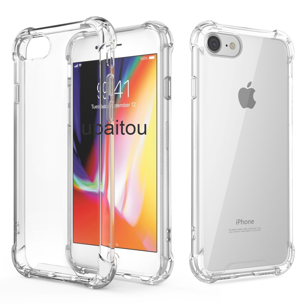 Ốp lưng nhựa TPU chống va đập cho iPhone 8 7 6 6s Plus 11 Pro 5 5S SE X XS Max XR