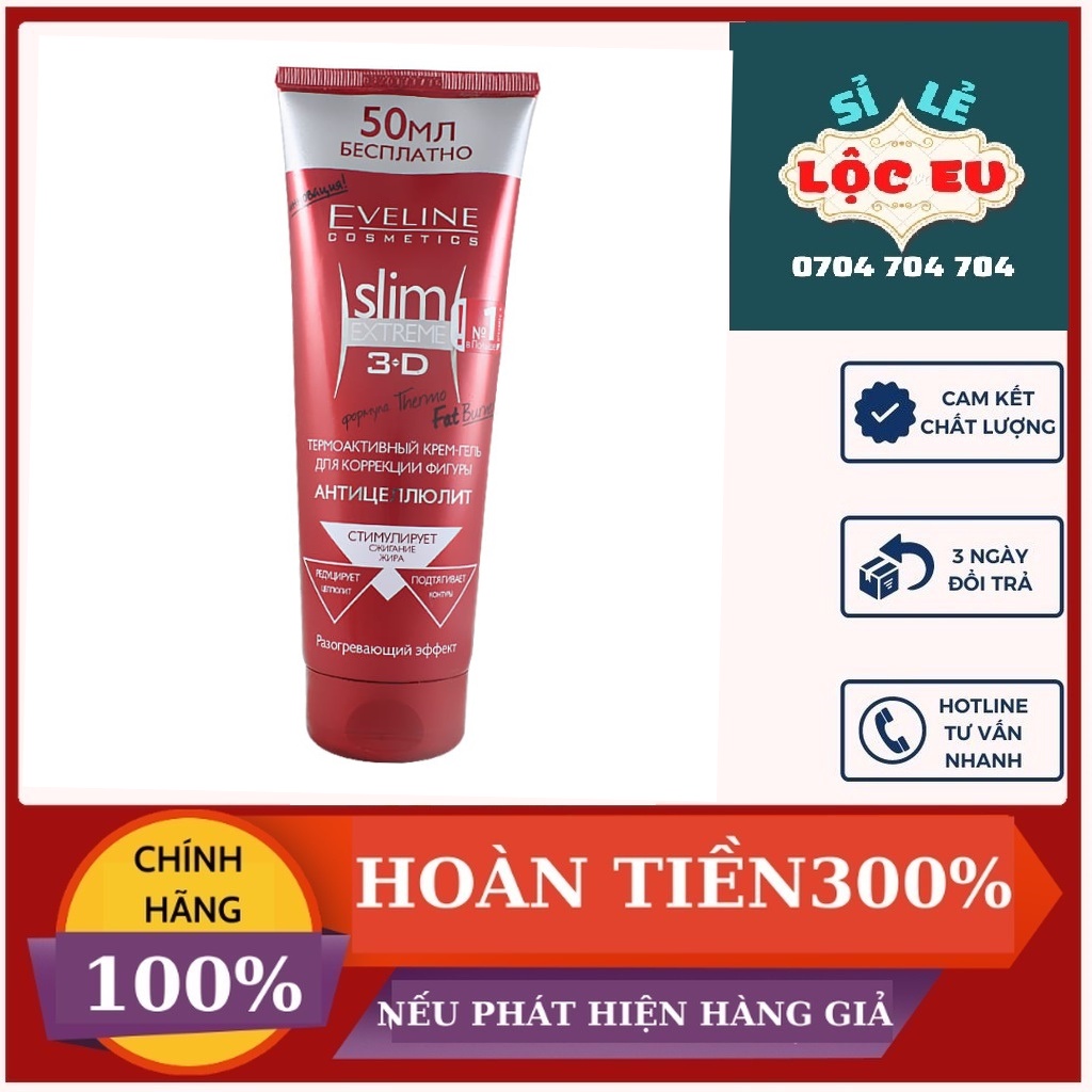 Kem Tan Mỡ Slim 3D ĐỎ, Giảm Mỡ Hiệu Quả, An toàn Cho Da