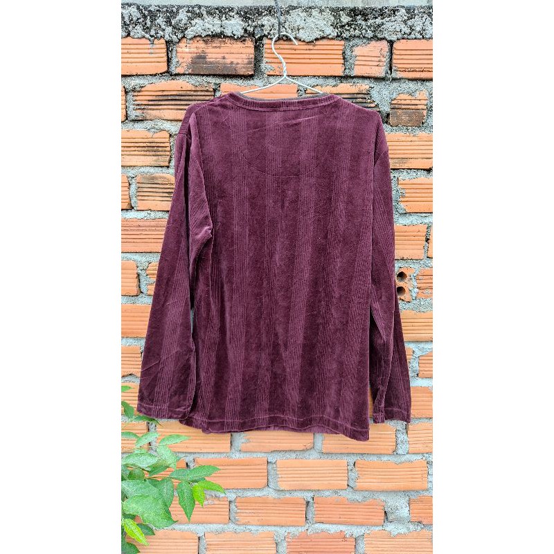 Áo nhung nam của Nhật size L